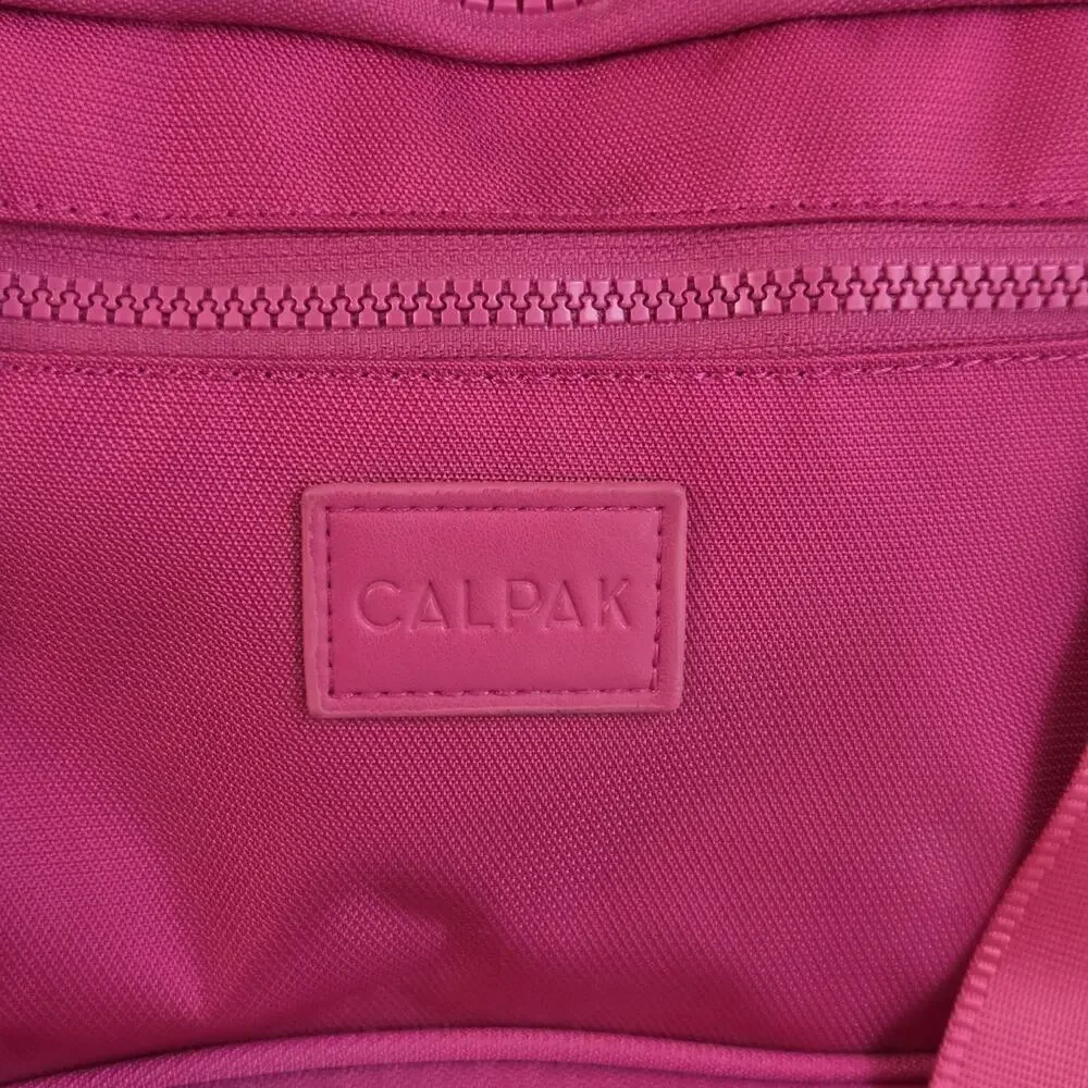 Calpak Stevyn Rolling Duffel Dragonfruit Pink Luggage Travel Wheeled